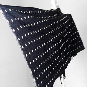 GEOMETRIC minimalist oversized cotton sari scarf